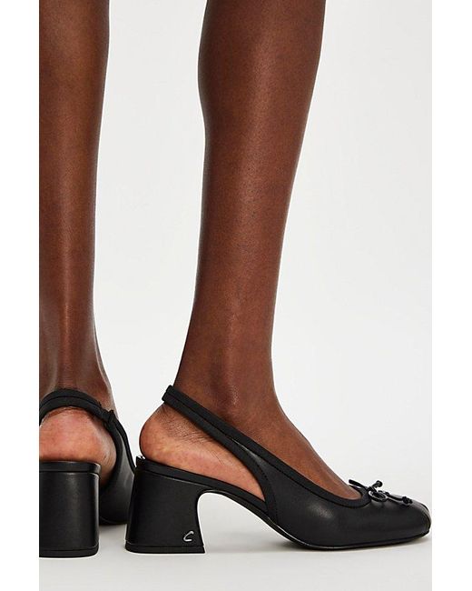 Circus by Sam Edelman Black Diane Ballerina Slingback Heels By