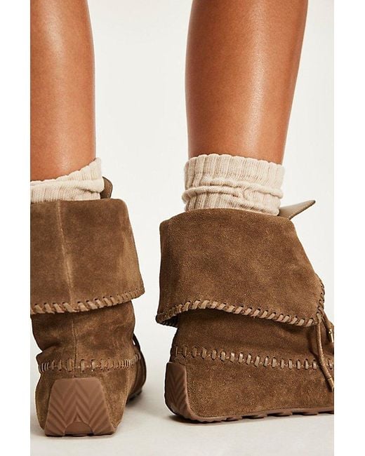 Free People Brown Misty Moccasin Boots