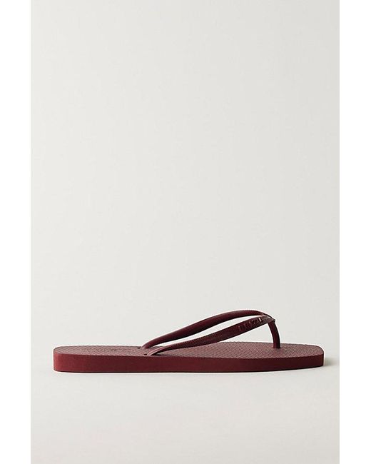 Brizza Arezzo Purple Going Coastal Flip Flops By
