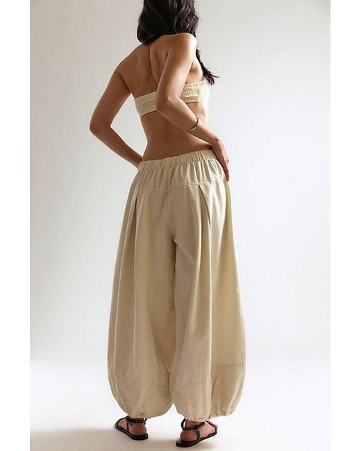Free People Natural Moonflower Pull-On Balloon Jeans