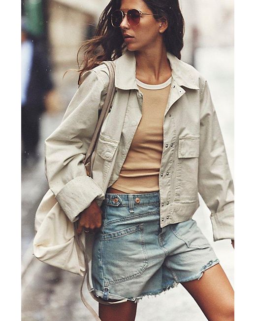 Free People Natural We The Free Suzy Linen Jacket