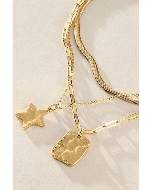 Free People Natural Oversized Coin Necklace