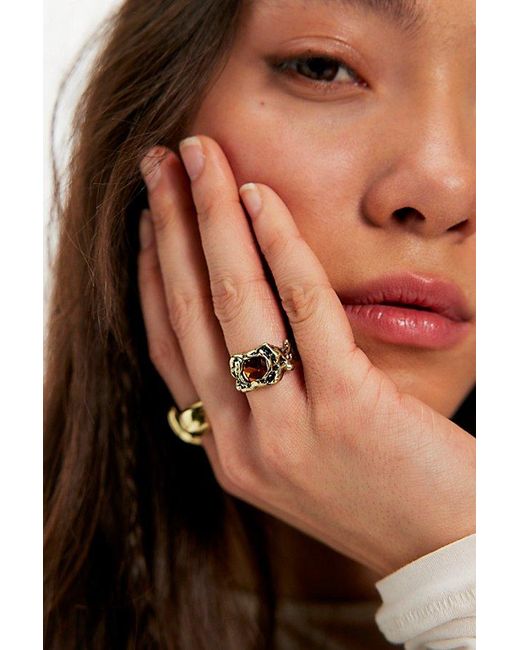 Free People Metallic Anita Ring