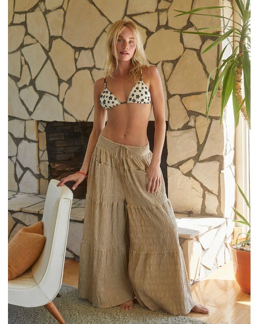 Free People In Paradise Wideleg Pants Lyst