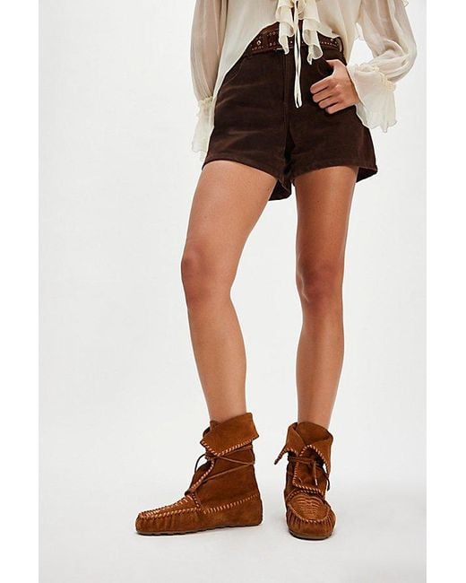 Free People Black Misty Moccasin Boots