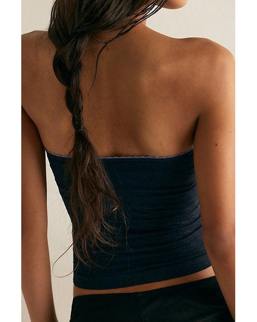 Intimately By Free People Blue Sweet Point Seamless Tube Top By