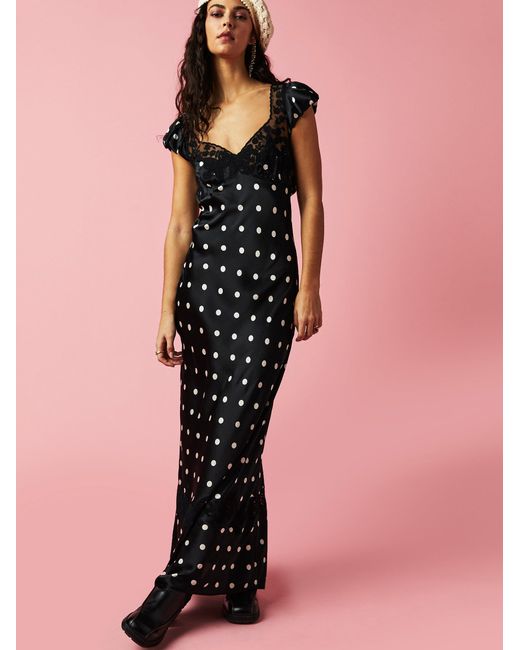 Free People ButterflyMaxi Dress in Pink Lyst Free People ButterflyMaxi Dress in Pink Lyst