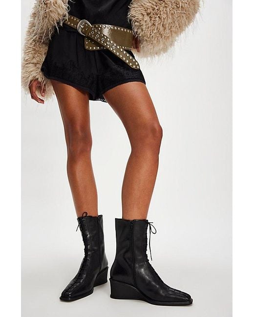 Vagabond Black Vagabond Aino Wedge Boots By
