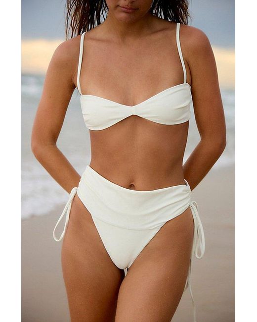 Mare Perpetua Brown Spirituelle High-Rise Bikini Bottoms