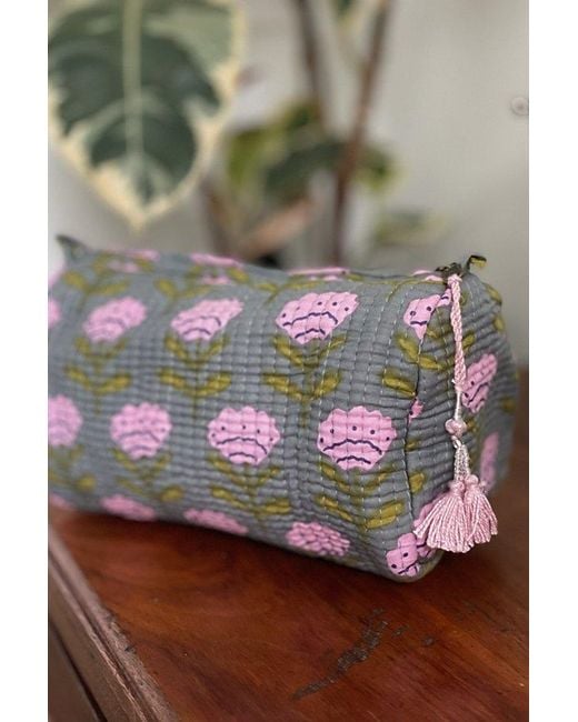 Be Deva Gray Jayia Cosmetic Bag
