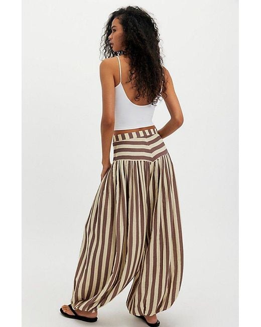 TACH Multicolor Nova Baggy Striped Balloon Pants