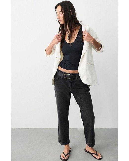 Free People Multicolor Leona Low-Rise Twisted Slim Jeans
