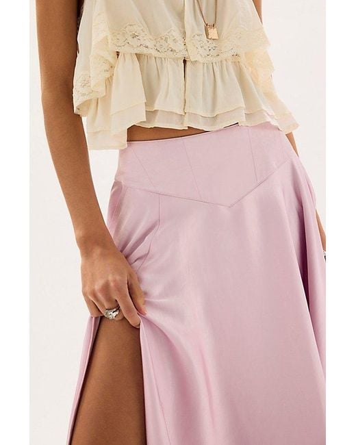 Free People Pink Chilco Maxi Skirt