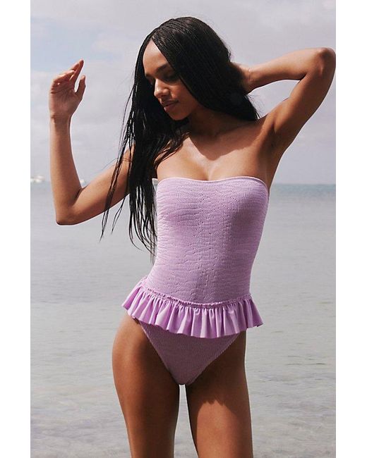 Cleonie Swim Purple Missy Maillot One-Piece Swimsuit