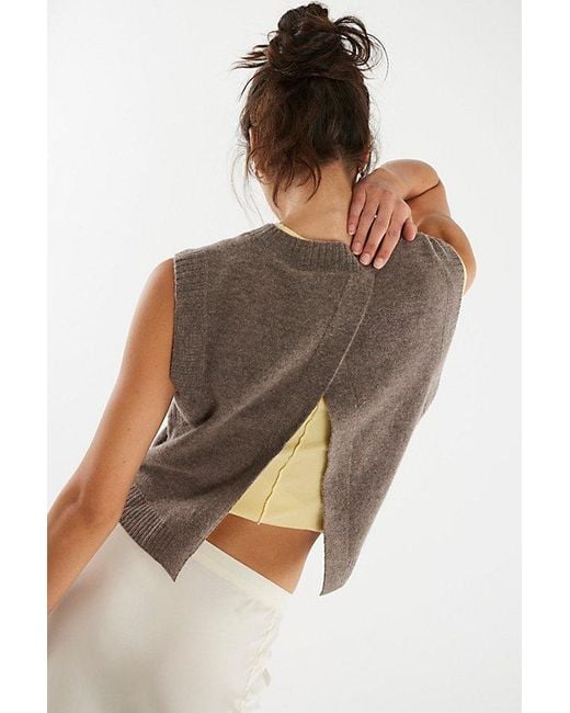 Free People Brown Laurel Vest