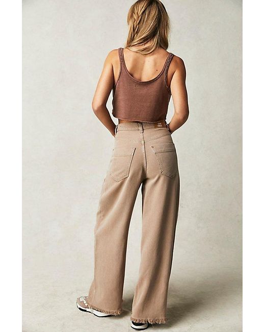 Free People Natural We The Free Old West Slouchy Jeans