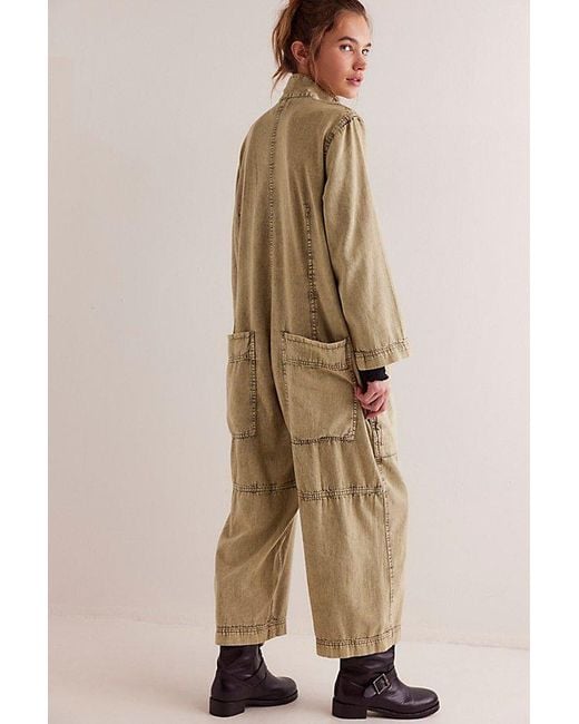 Free People Brown Margarita Jumpsuit