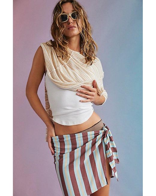 Free People White Off Shore Sarong