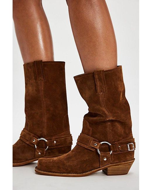 Jeffrey Campbell Brown Coyote Country Harness Boots By