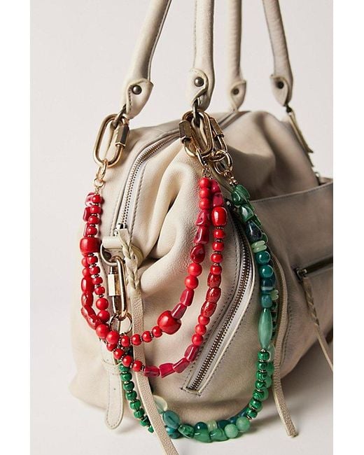 Free People Red Prismatic Beaded Swag