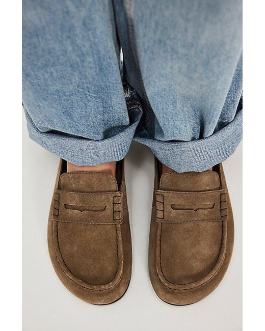 Jeffrey Campbell Blue Margarida Loafer Mules By