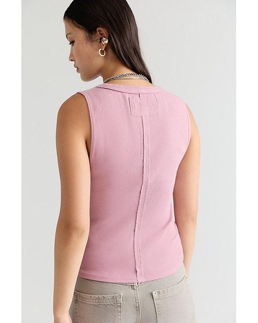 Free People Pink Jamie Henley Tank
