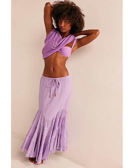 Free People Like A Mermaid Maxi Skirt in Pink Lyst