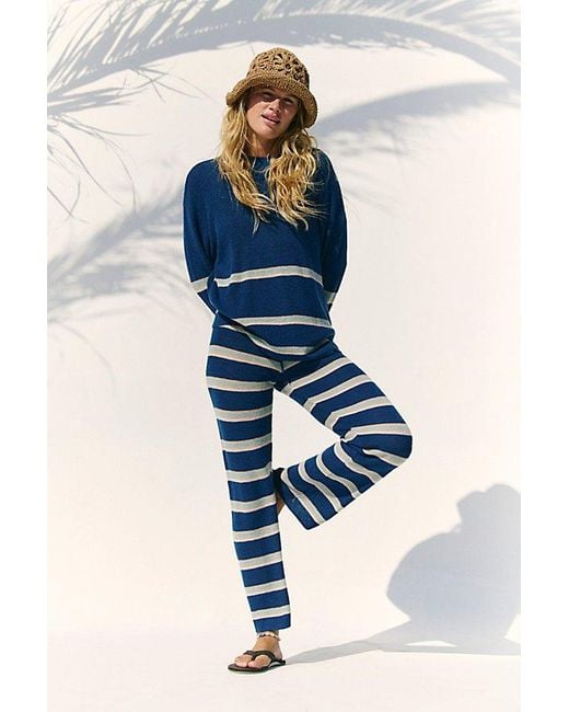 free-est Blue Mariner Sweater Co-Ord By