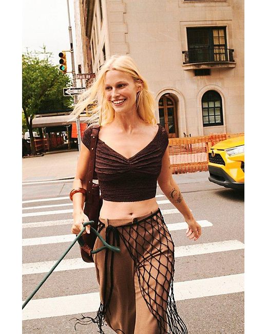 Free People Black Oh So Sweet Lace Set