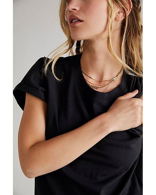 Free People Black We The Free The Perfect Tee