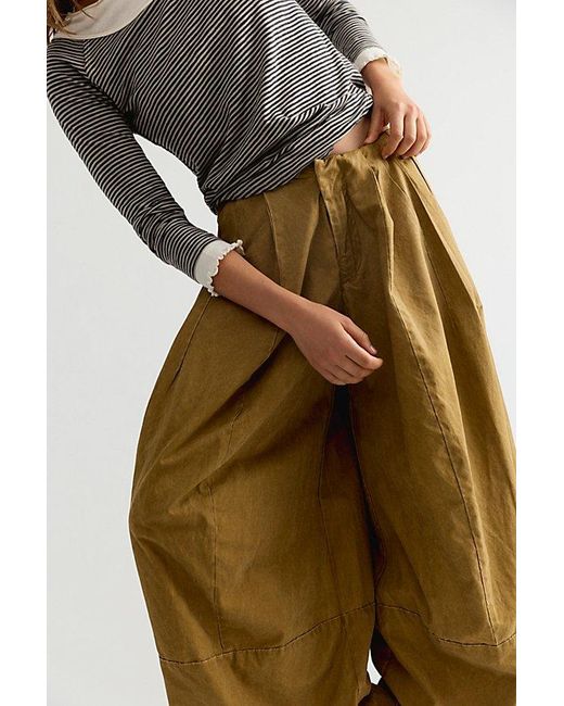 Free People Multicolor Concrete Solid Trousers
