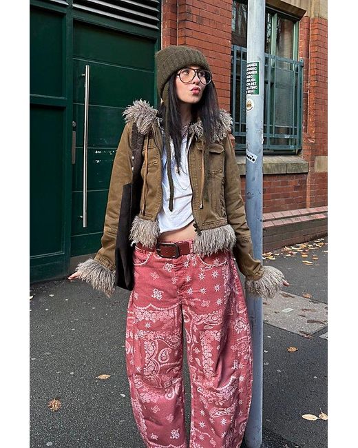 Free People Brown Club Classics Jacket
