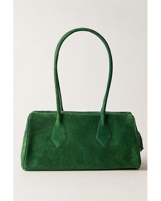 Free People Sierra Suede Shoulder Bag in Green | Lyst