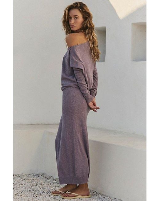 Free People Gray Hollis Sweater Midi Dress