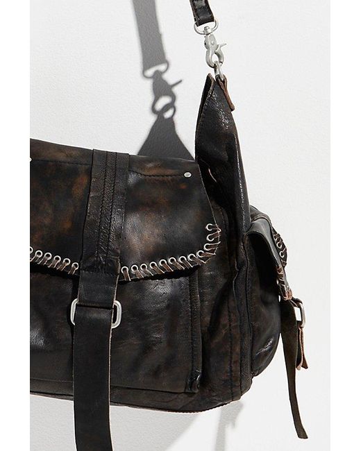 Free People Black We The Free Leigh Distressed Tote