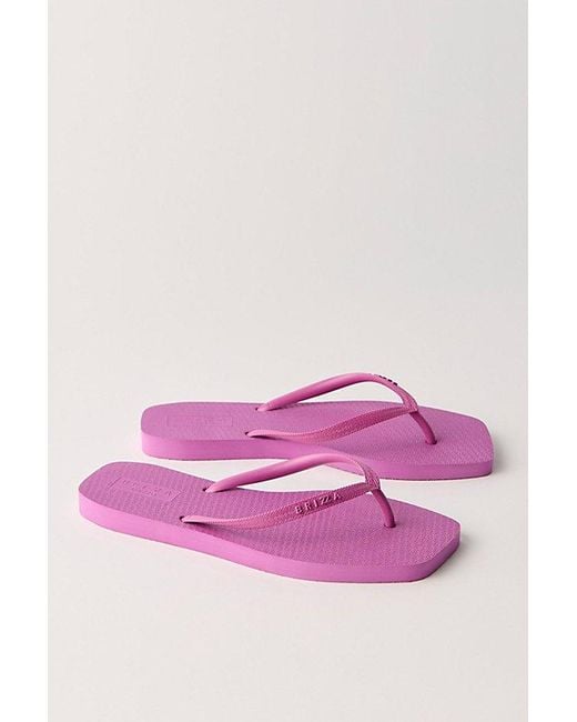 Brizza Arezzo Pink Going Coastal Flip Flops By