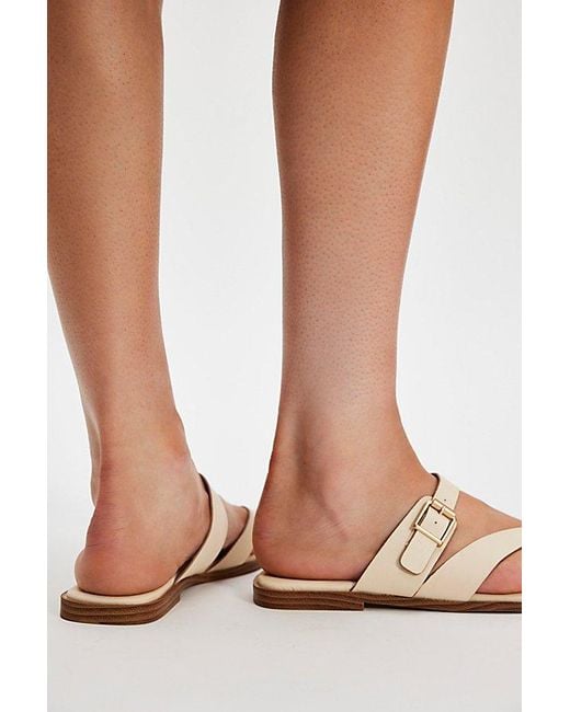 BUENO Red Veronique Vegan Leather Sandals By