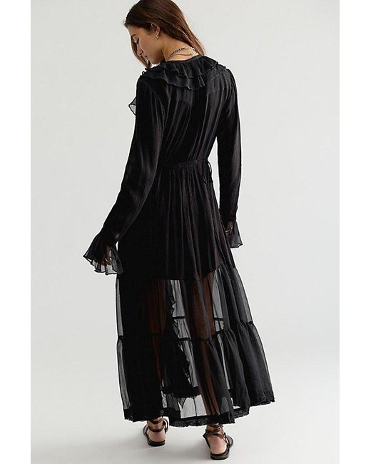 Free People Blue Isla Midi Dress