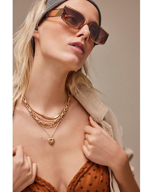 Free People Brown Sloane Layered Necklace