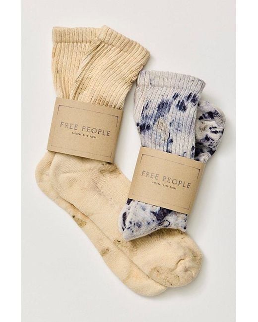 American Trench Natural Floral Dyed Socks By
