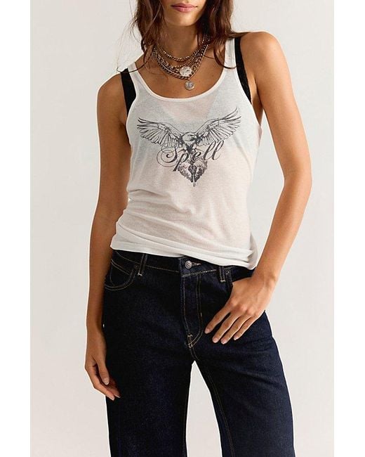 Spell Blue Eagle And Locket Tank
