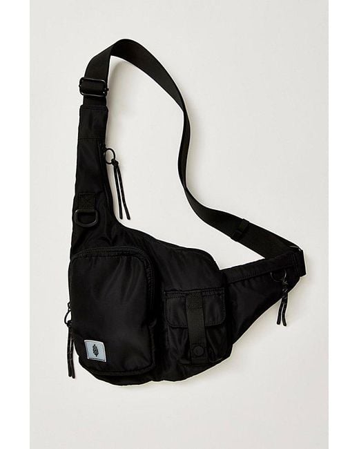 Free People Black Hip Hugger Sling Bag