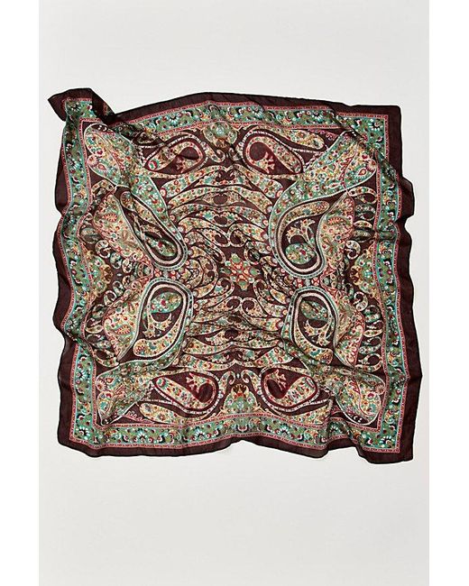 Free People Black So Silk Printed Bandana