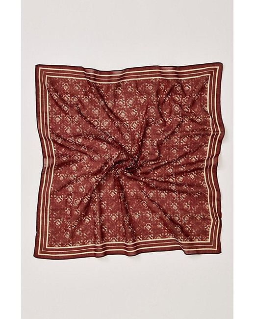 Free People Red Everyday Washed Tile Bandana