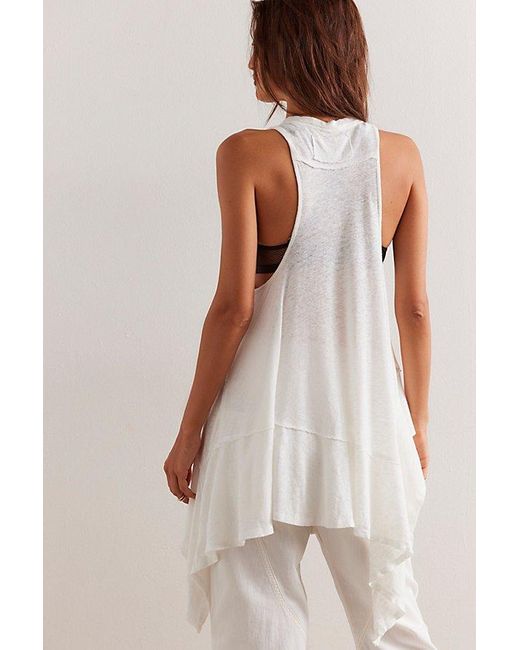 Free People White Say You're In Love Tunic