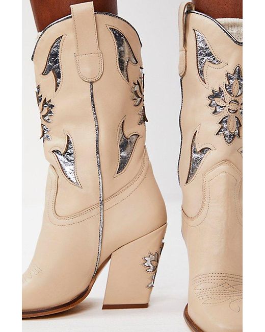 Free People Natural Sparks Fly Cowboy Boots