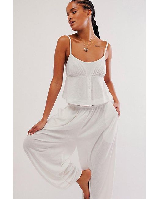 Intimately By Free People White Cool Again Lounge Set