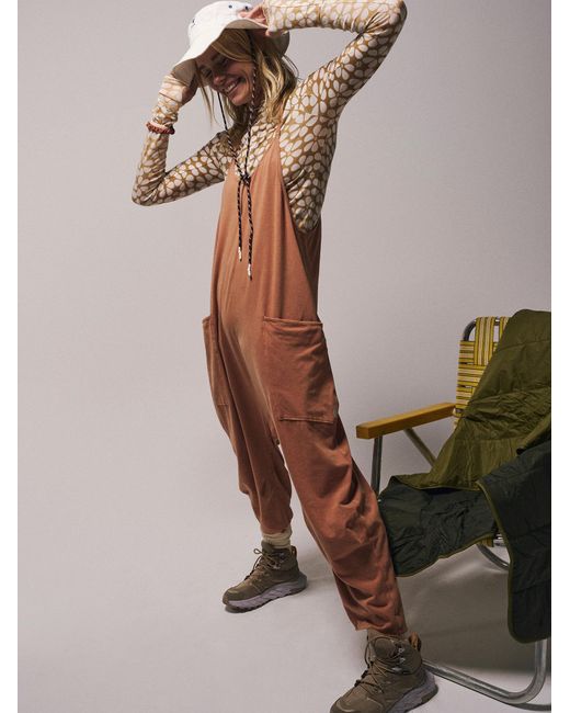 Free People Hot Shot Onesie in Brown Lyst