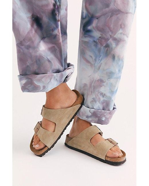 Birkenstock Blue Arizona Soft Footbed Sandals