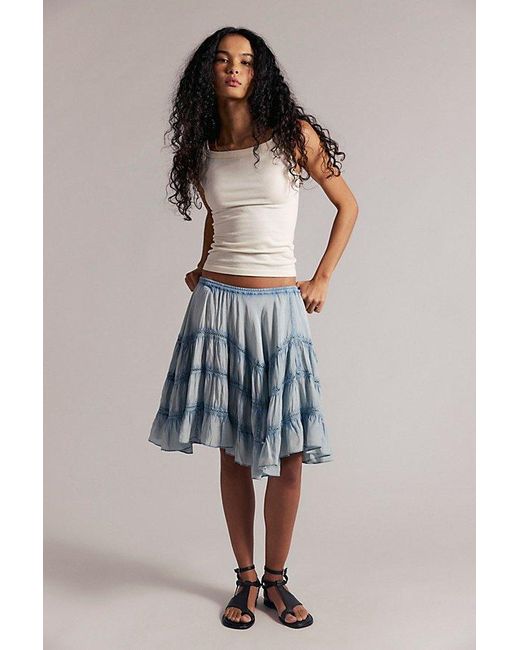 Free People Multicolor Washed Nora Skirt